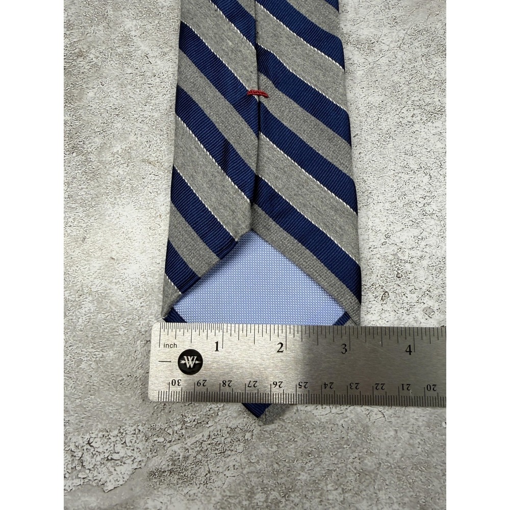 Tommy Hilfiger Silk Tie Mens One Size Blue Striped Made In China Necktie - Picture 3 of 4